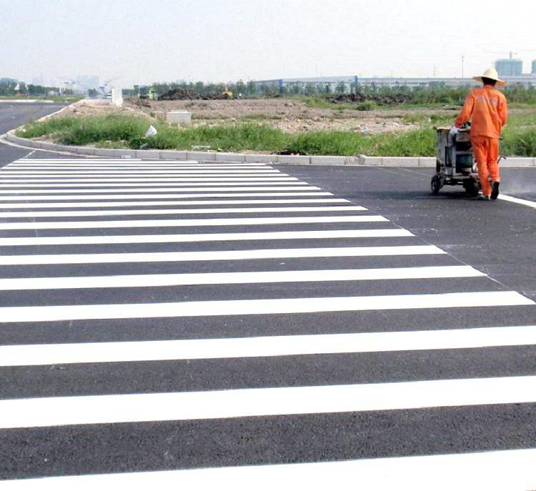 马路标线常温涂料 快干黄色白色道路标线漆