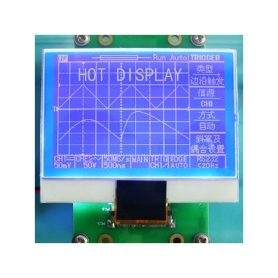 240160C蓝底白字COG显示屏