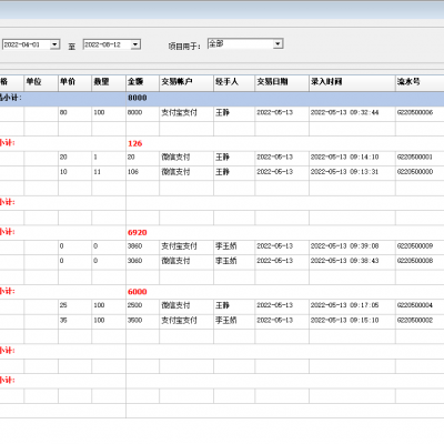 幼儿园财务管理软件，园里支出，收入，总账分析生成报表