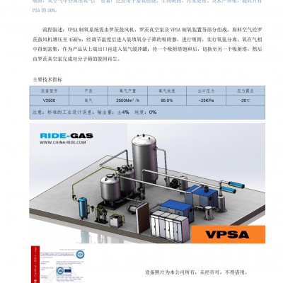 富氧燃烧用VPSA制氧机