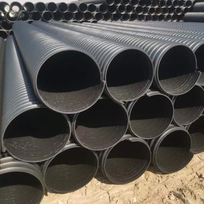 山西高平市PE钢带增强排水管 DN500钢衬排水管