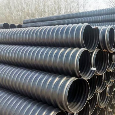 山西介休厂家供应聚乙烯钢带增强排水管 400/500钢带管